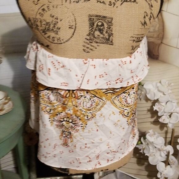 Free People Cute boho Strapless Top in EUC Size XS - Picture 4 of 6